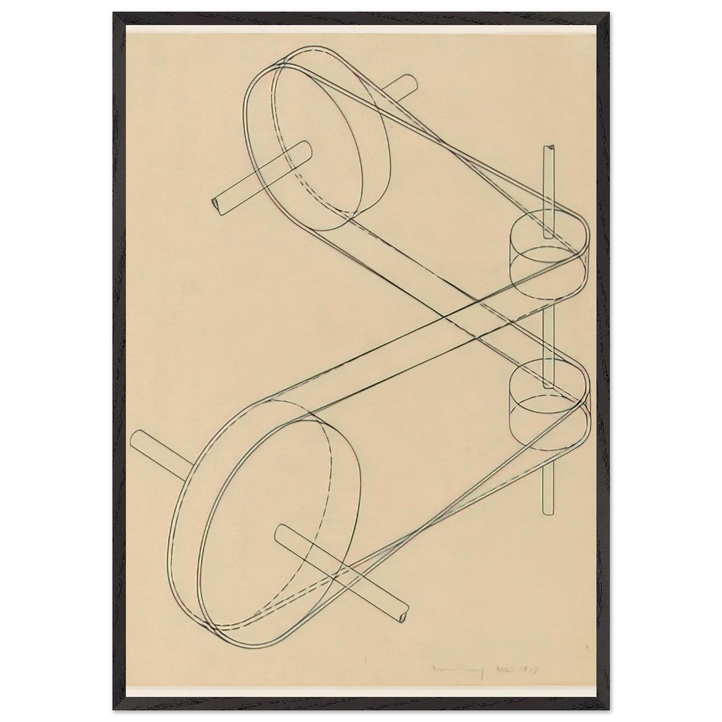 Untitled N35 - Man Ray Framed Art Print – Black Wooden Frame - Default Title - -Framed Art Print