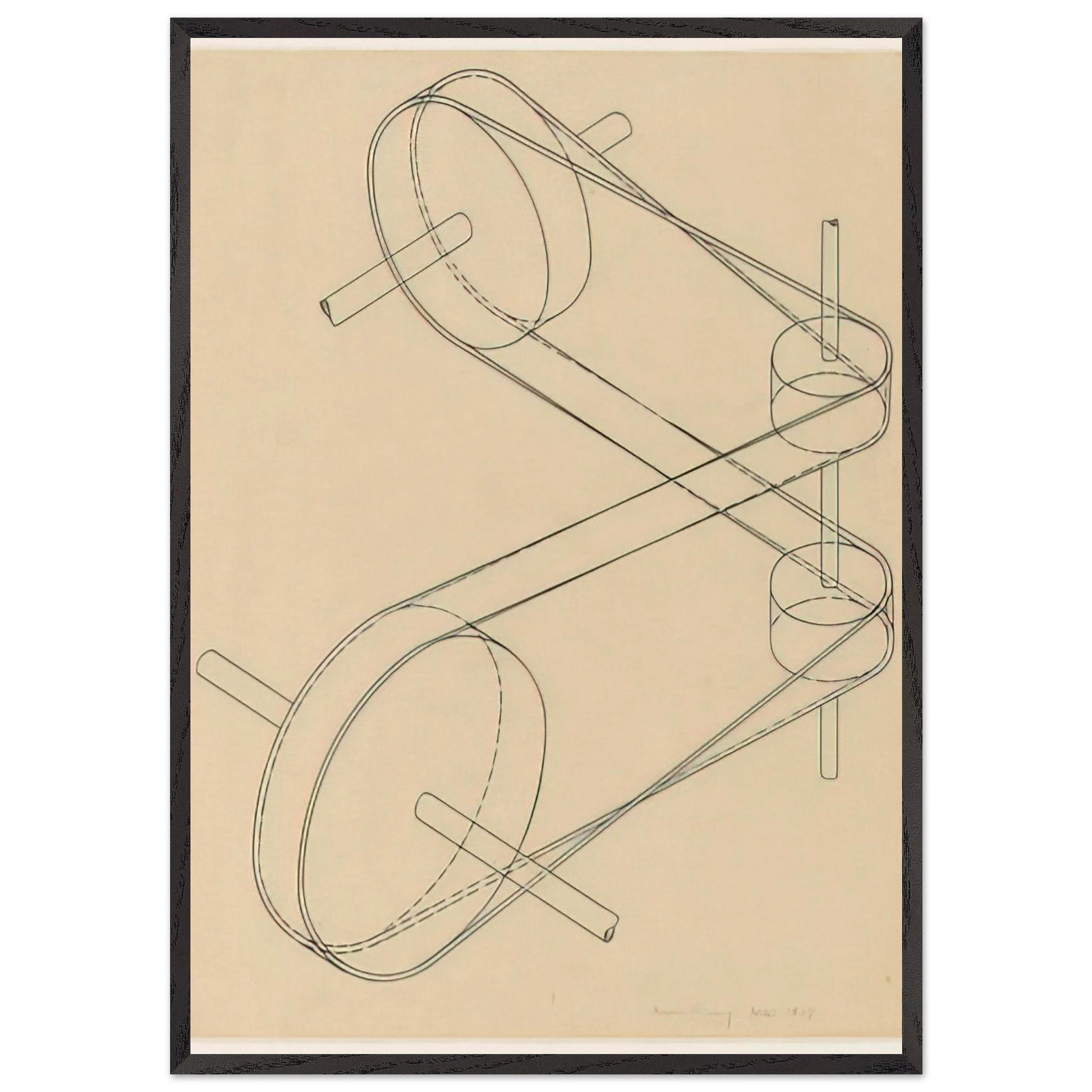 Untitled N35 - Man Ray Framed Art Print – Black Wooden Frame - Default Title - -Framed Art Print