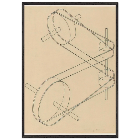 Untitled N35 - Man Ray Framed Art Print – Black Wooden Frame - Default Title - -Framed Art Print