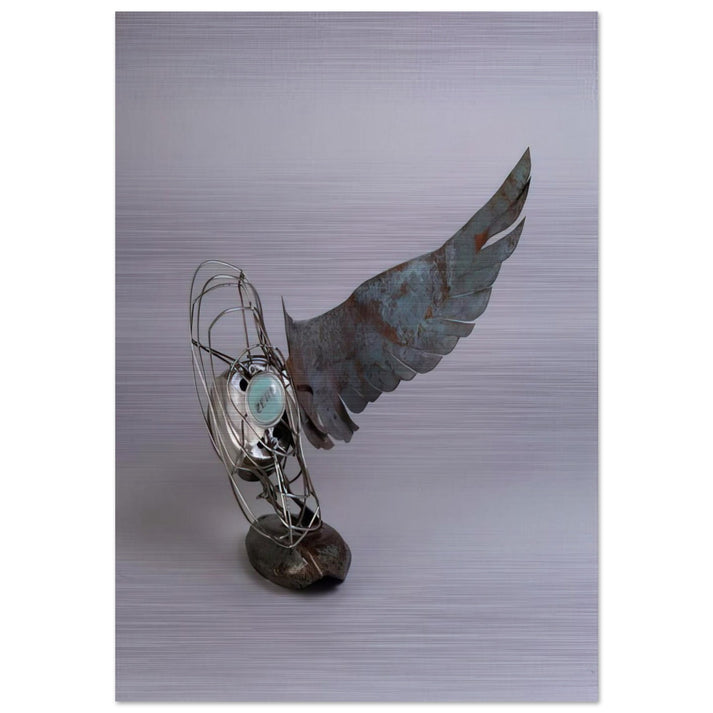 MERCURY ZERO SUMMER GLUT 1987 - Robert Rauschenberg Brushed Aluminum Print - 70x100 cm / 28x40 inches | Robert Rauschenberg Aluminum Print | Robert Rauschenberg Prints