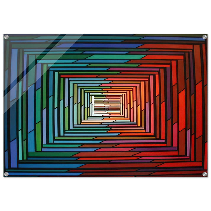 No – Stop - 1996 - Piero Dorazio Acrylic Print - 70x100 cm / 28x40″ inches