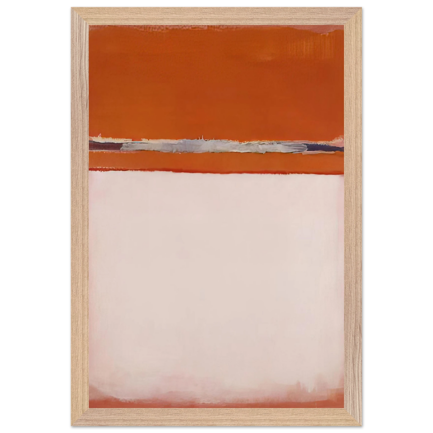 Mark Rothko - No.18 - 1951 Wall Art - 30x40 cm / 12x16 inches - Premium Wooden Framed Poster With Fine Art Paper - Black frame