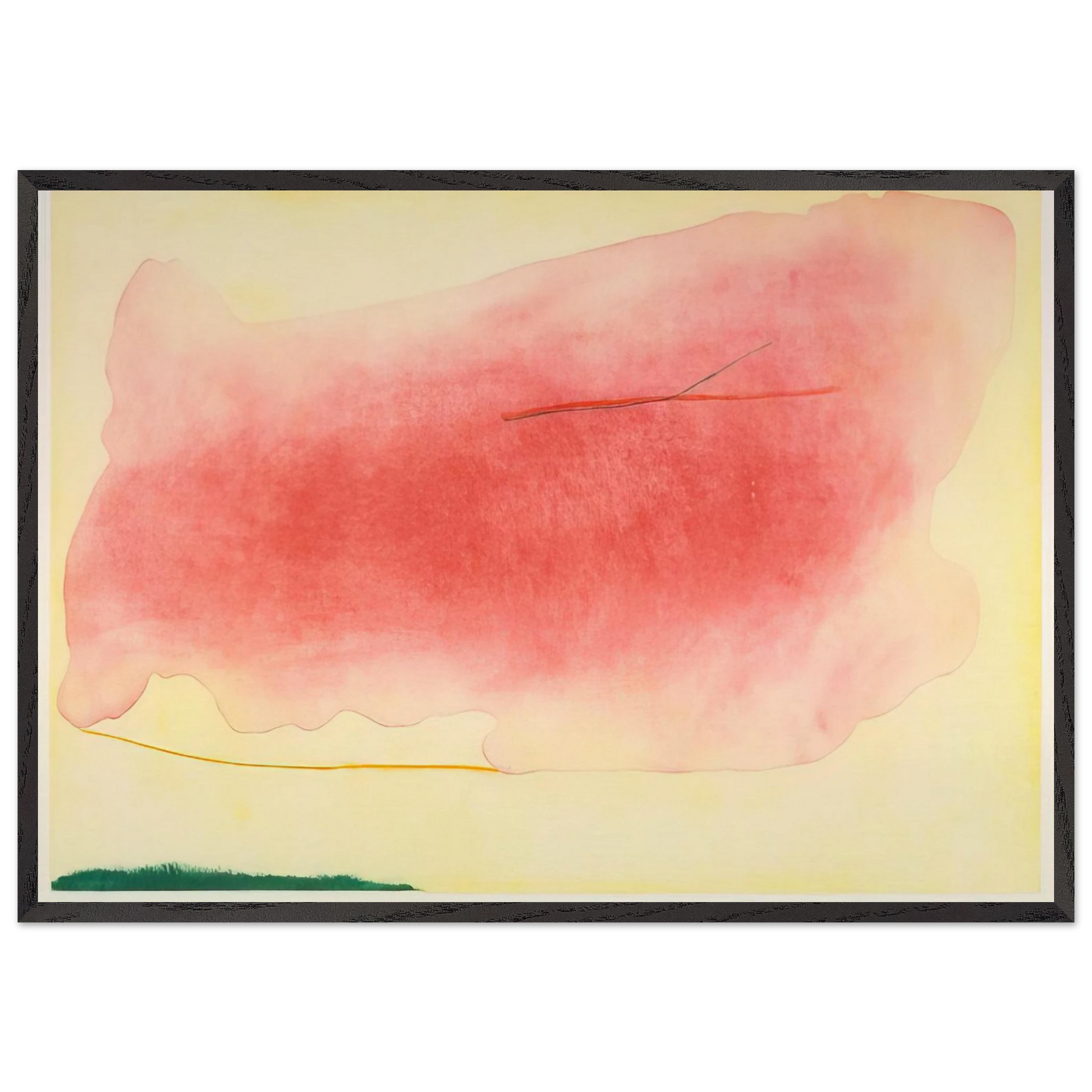 Nepenthe - 1972 - Helen Frankenthaler 70x100 cm / 28x40 inches Framed Art Print – Black Wooden Frame