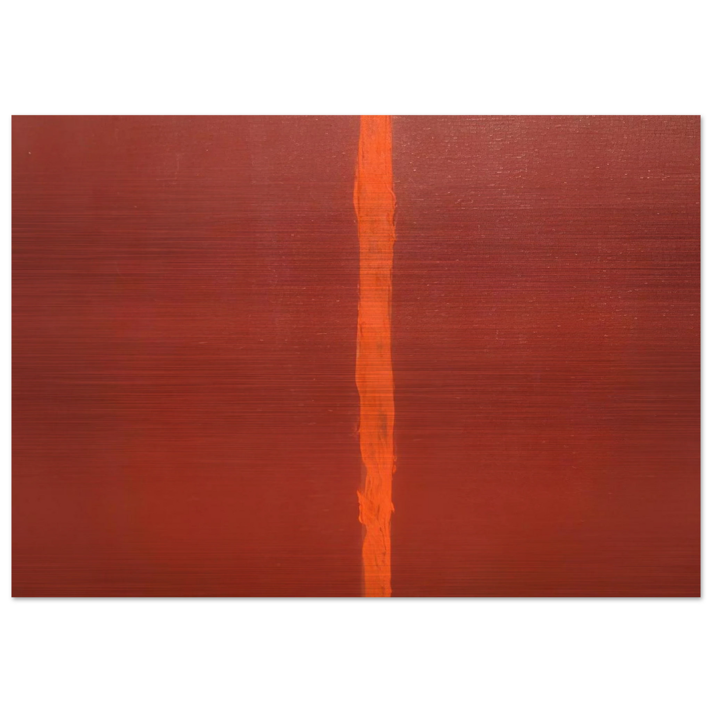 Onement III - Barnett Newman Brushed Aluminum Print - 70x100 cm / 28x40 inches | Barnett Newman Aluminum Print | Barnett Newman Prints
