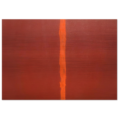 Onement III - Barnett Newman Brushed Aluminum Print - 70x100 cm / 28x40 inches | Barnett Newman Aluminum Print | Barnett Newman Prints