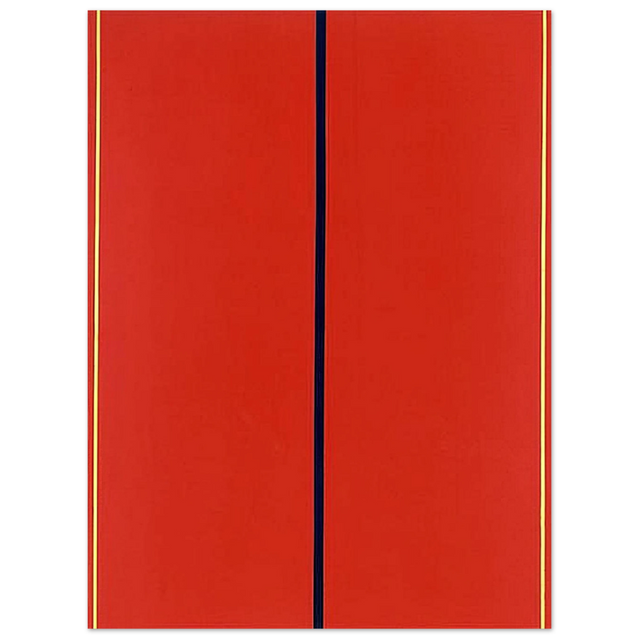 Barnett Newman - Who's Afraid of Red, Yellow and Blue II  75x100 cm / 30x40inches Fine Art Poster