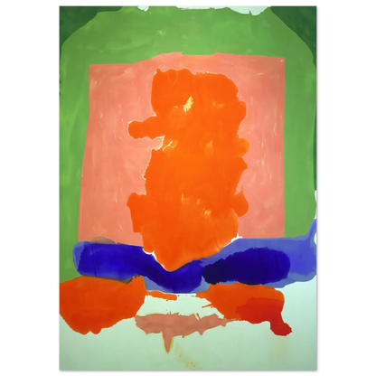 Helen Frankenthaler - Small s Paradise - 1964 Wall art - 13x18 cm / 5x7 Inches - Premium Wooden Framed Poster With Fine Art Paper - Black frame