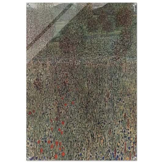 BLOOMING FIELD - Gustav Klimt Acrylic Print - 70x100 cm / 28x40″ inches