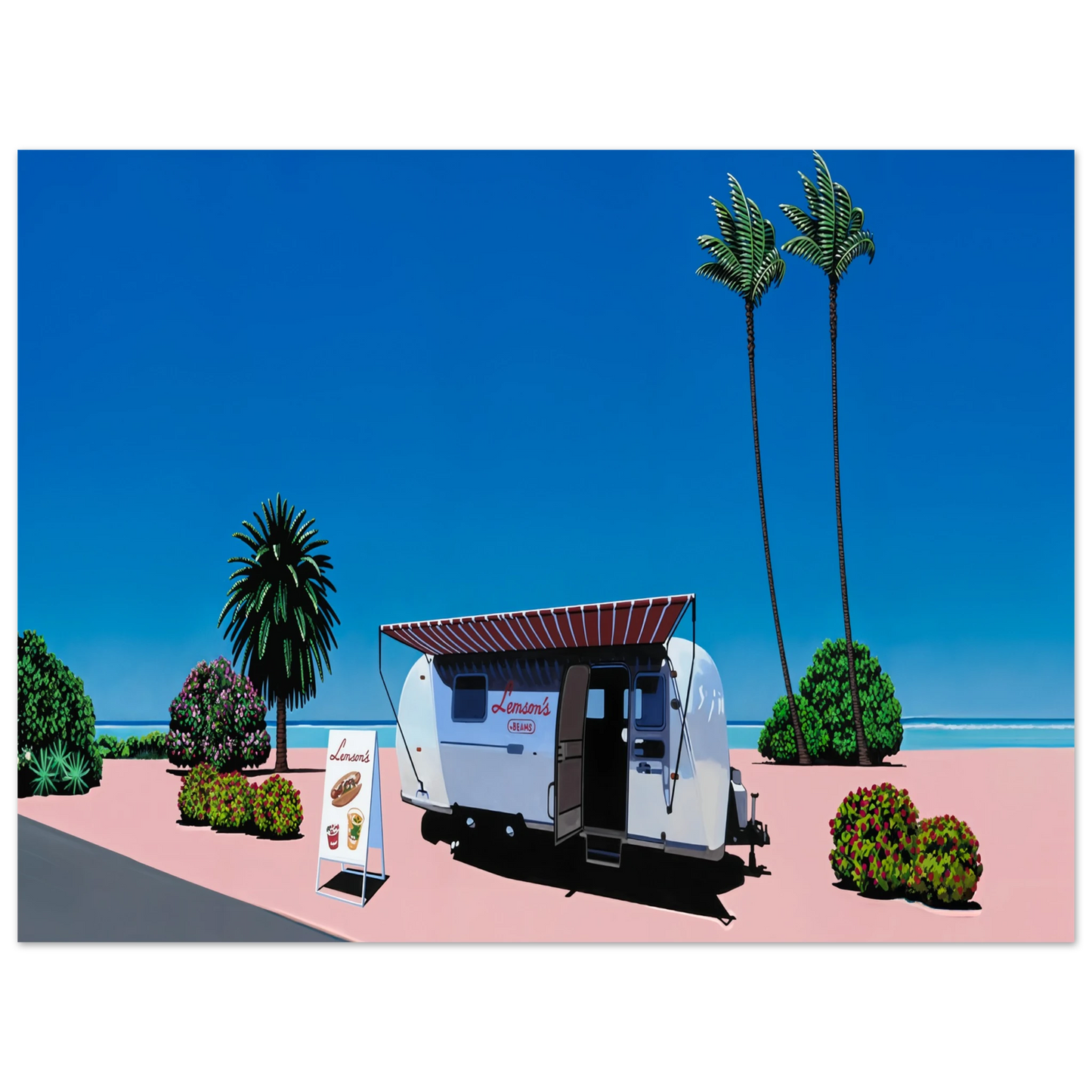 Hiroshi Nagai - Lemson's Beams Wall Art - 21x29.7 cm / 8x12" - Fine Art Poster - -
