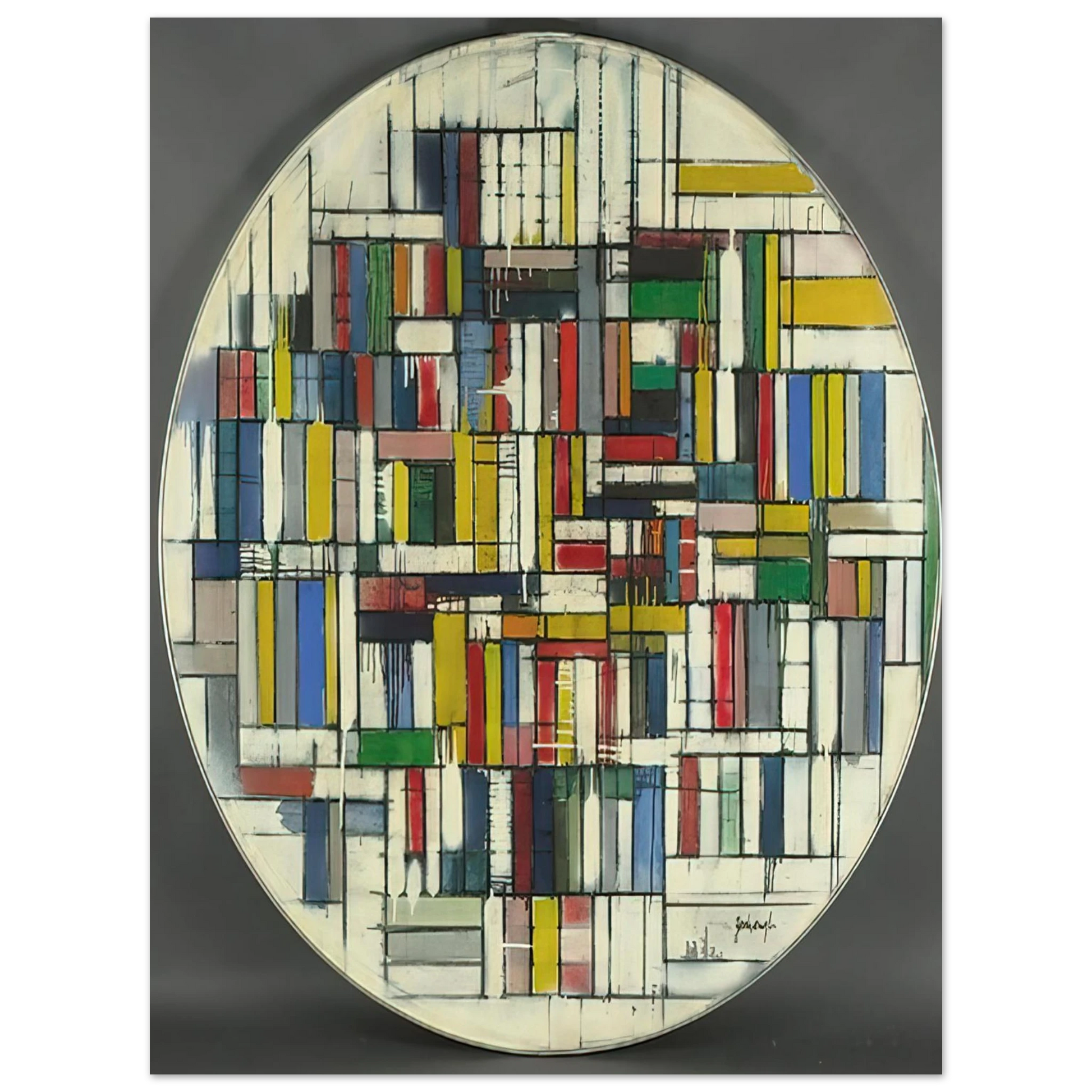 Robert Goodnough - Circle III - Post-Painterly Abstraction Fine Art Poster - Default Title