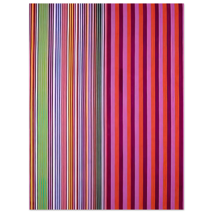 Gene Davis - Red Baron - 1966  75x100 cm / 30x40inches Fine Art Poster