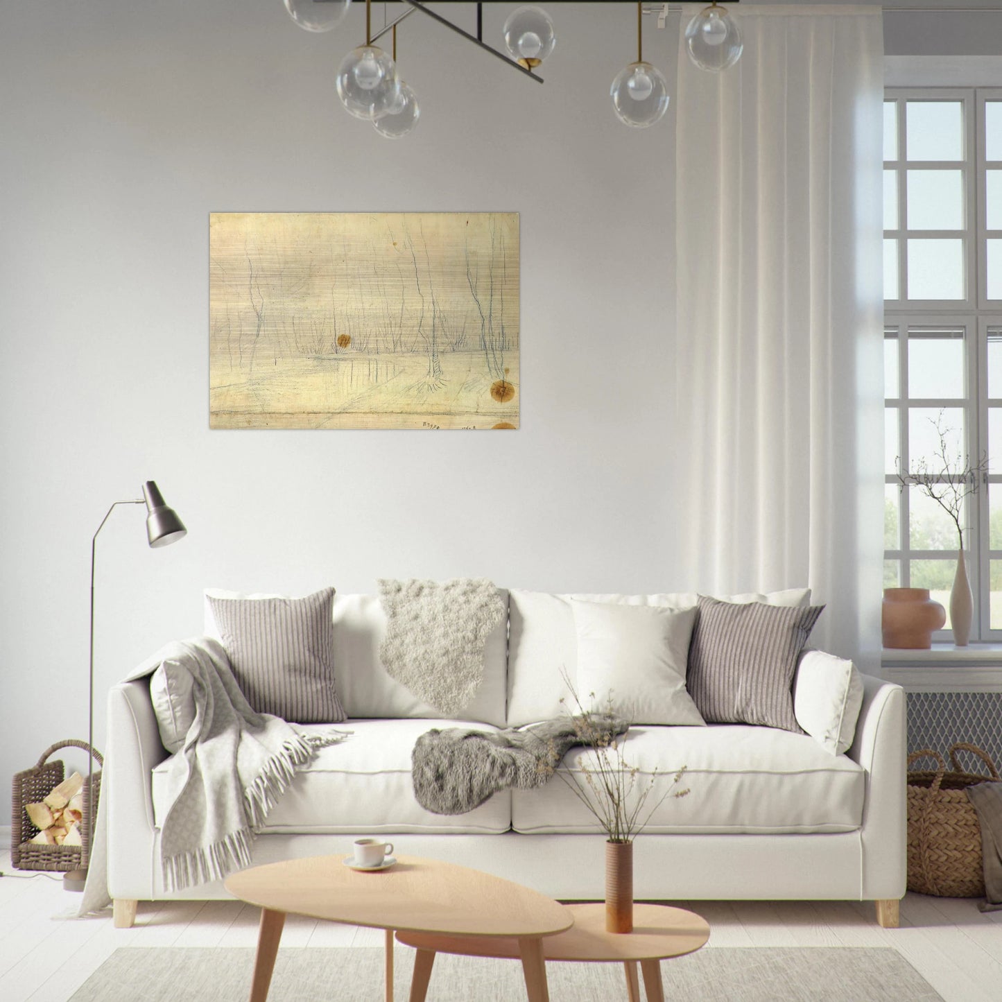 Park View - Vincent van Gogh Brushed Aluminum Print - 70x100 cm / 28x40 inches | Vincent van Gogh Aluminum Print | Vincent van Gogh Prints