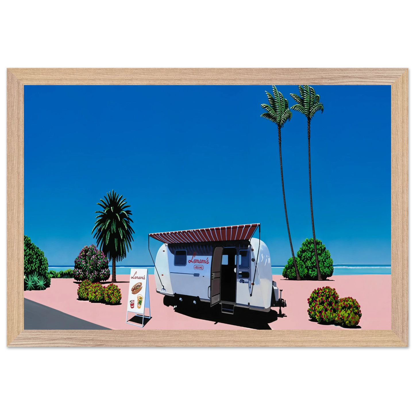 Hiroshi Nagai - Lemson's Beams Wall Art - 30x40 cm / 12x16 inches - Fine Art Poster - -
