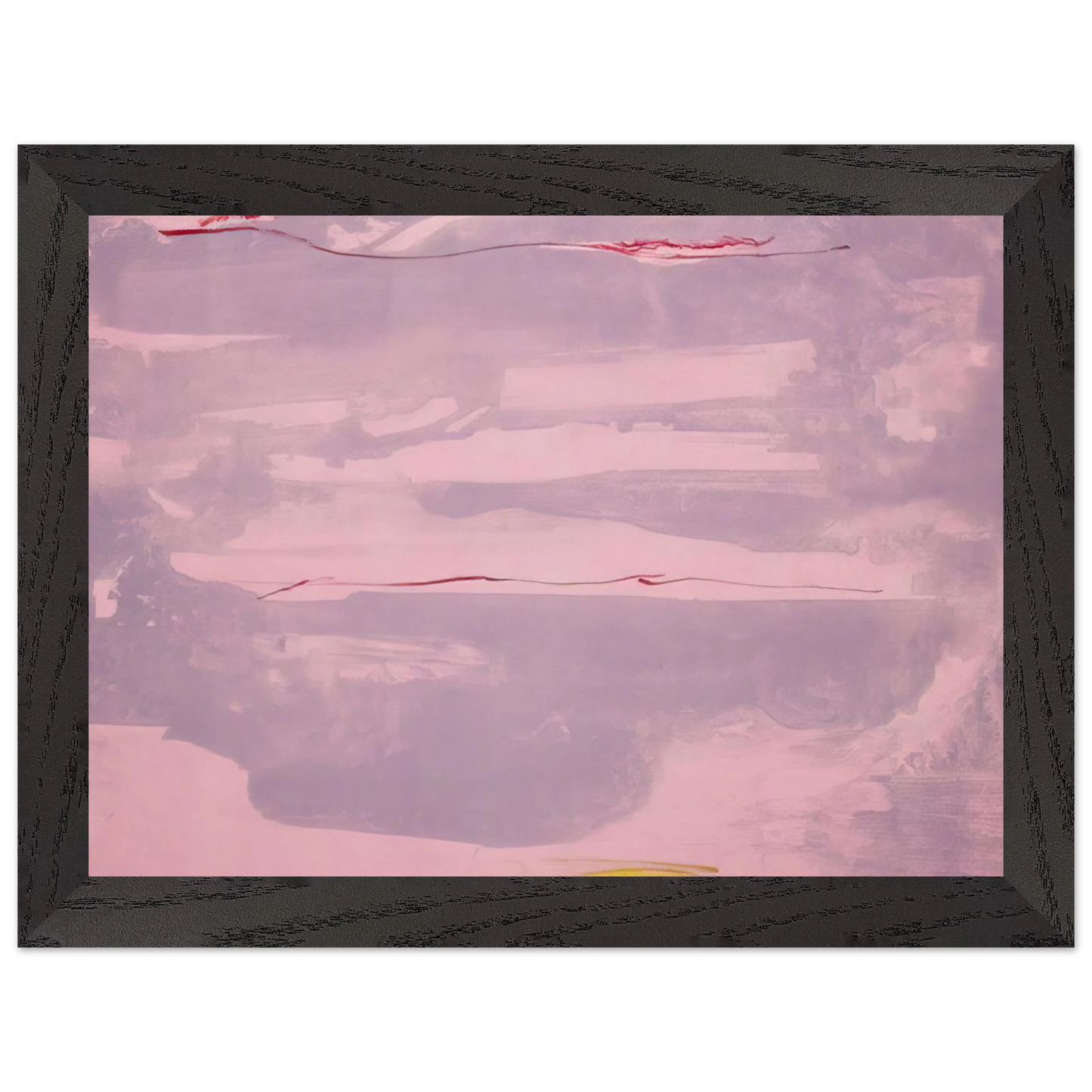 Helen Frankenthaler - Dream Walk - 1977 Wall art - 27x35 cm / 11x14 inches - Premium Wooden Framed Poster With Fine Art Paper - White frame