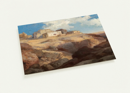 A Bit of Acoma New Mexico By Thomas Moran Pack of 10 Post Cards | Thomas Moran Post Cards | A6 (10.5 x 14.8 cm) - 4.1 x 5.8 inches