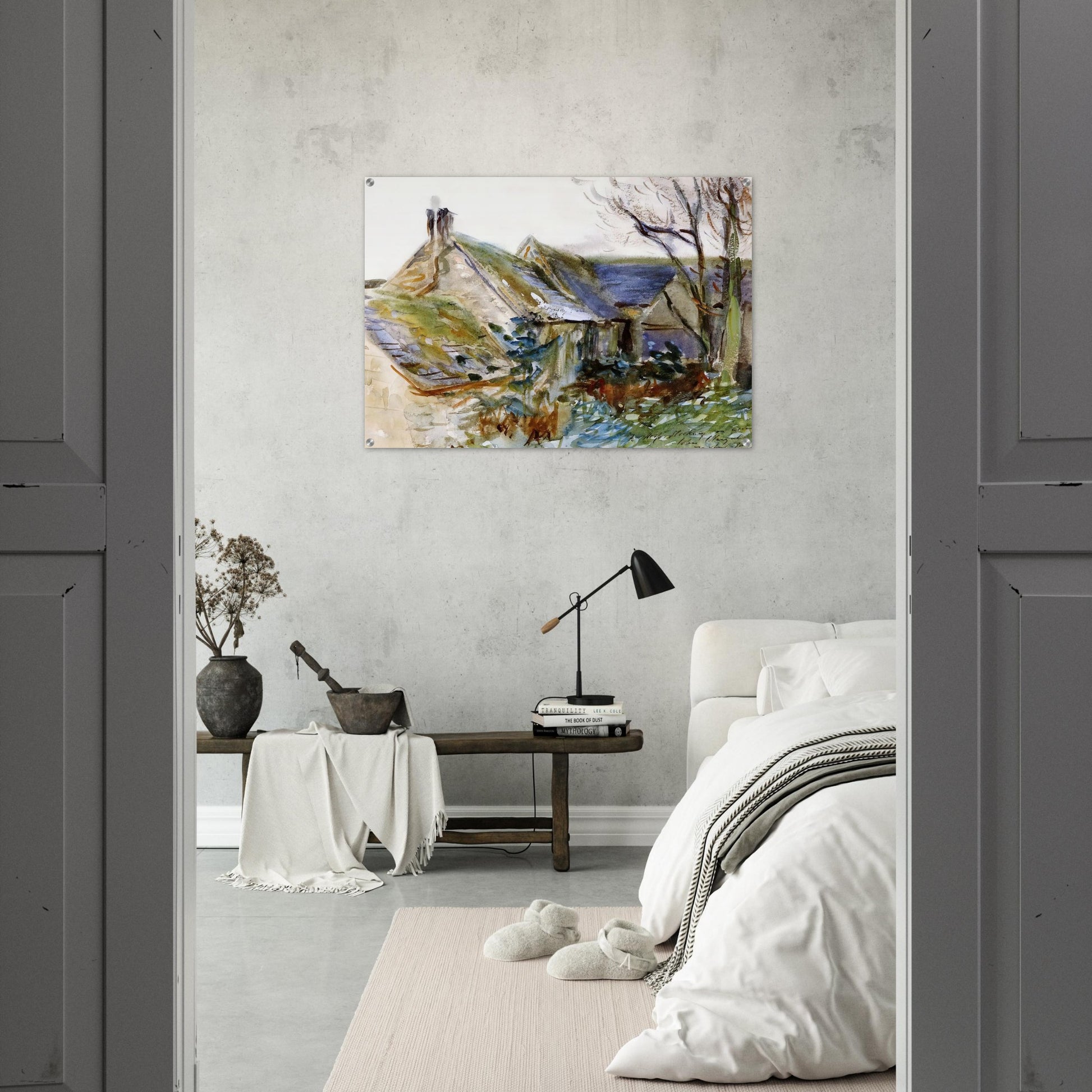 Cottage at Fairford, Gloucestershire - John Singer Sargent Acrylic Print - 70x100 cm / 28x40″ inches