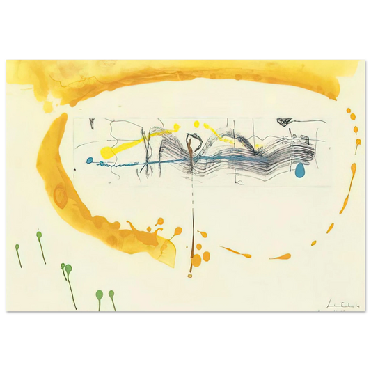 Helen Frankenthaler - Making Music - 2000 Wall art - 13x18 cm / 5x7 inches - Fine Art Poster - -