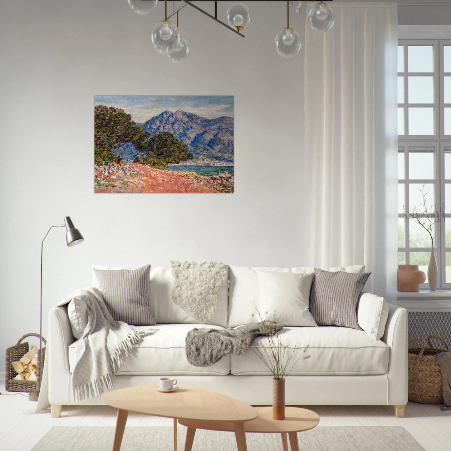 Cap Martin 2 - claude monet Brushed Aluminum Print - 70x100 cm / 28x40 inches | claude monet Aluminum Print | claude monet Prints