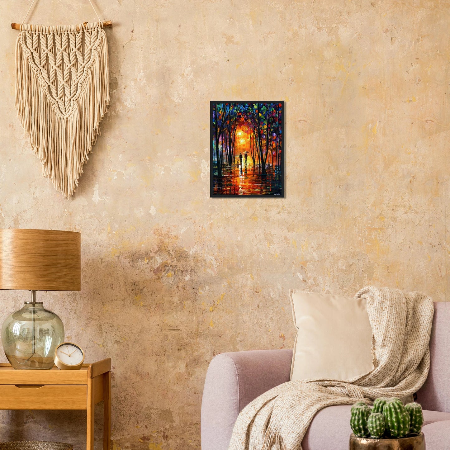 Leonid Afremov Wooden Framed Print - 11x14 inches / 27x35 cm - Wood frame