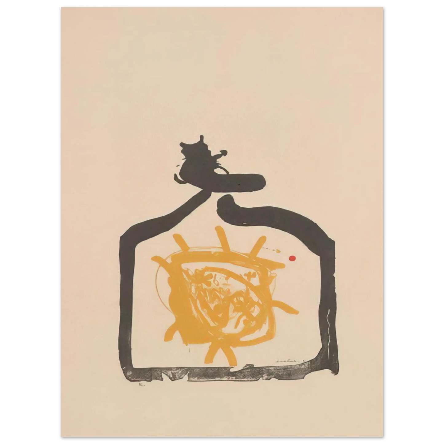 Helen Frankenthaler - May 26th Backwards - 1961 Wall art - 13x18 cm / 5x7 inches - Premium Wooden Framed Poster With Fine Art Paper - White frame