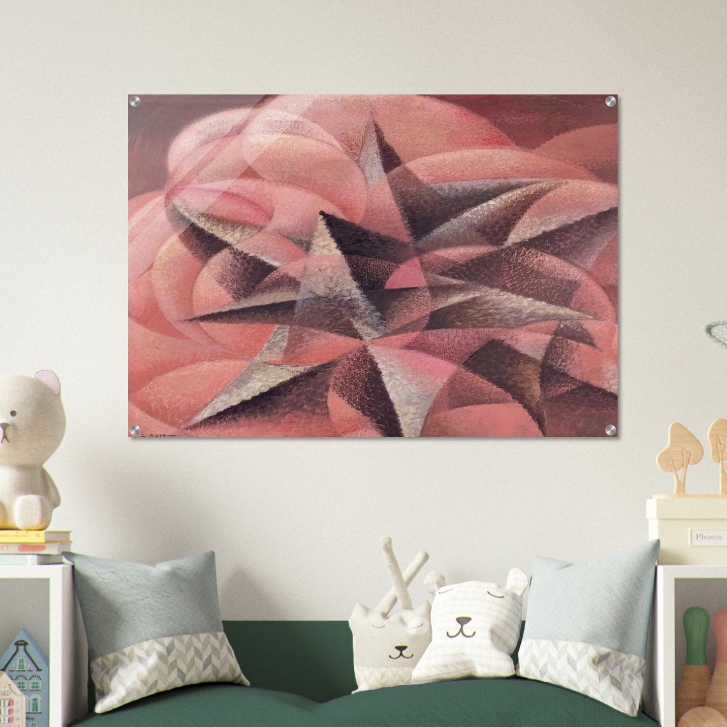 Armonie di forme contrarie - 1935 - Gerardo Dottori Acrylic Print - 70x100 cm / 28x40″ inches | Gerardo Dottori Wall Art | Gerardo Dottori Prints