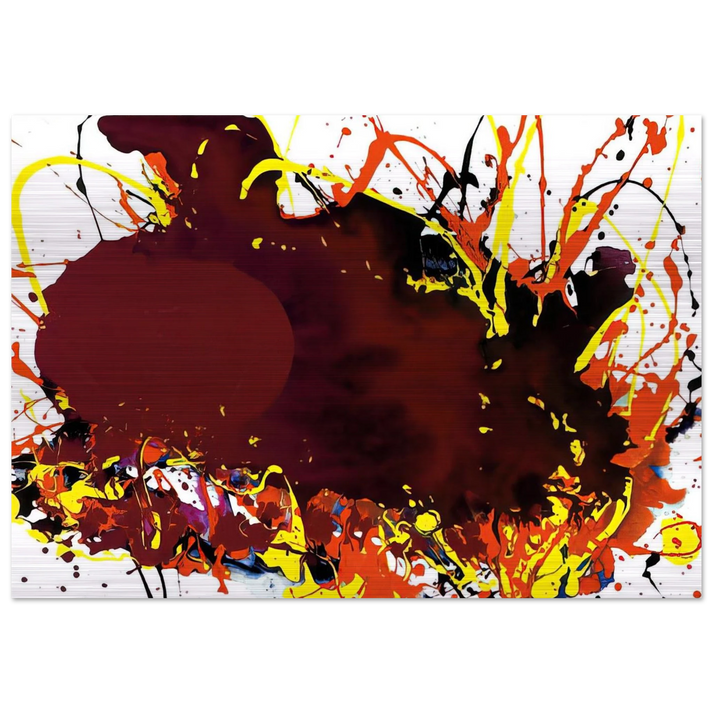 Untitled  SFP94-139  SFF 1809  - Sam Francis Brushed Aluminum Print - 70x100 cm / 28x40 inches | Sam Francis Aluminum Print | Sam Francis Prints