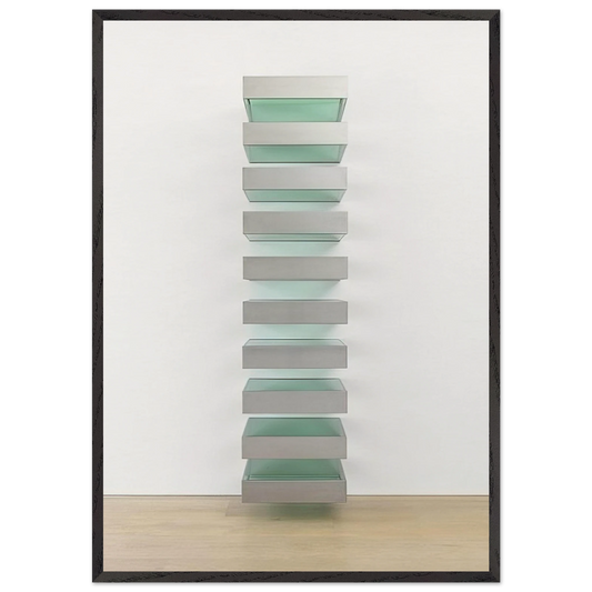 Untitled Bernstein 89-1 - 1989 - Donald Judd 70x100 cm / 28x40 inches Framed Art Print – Black Wooden Frame