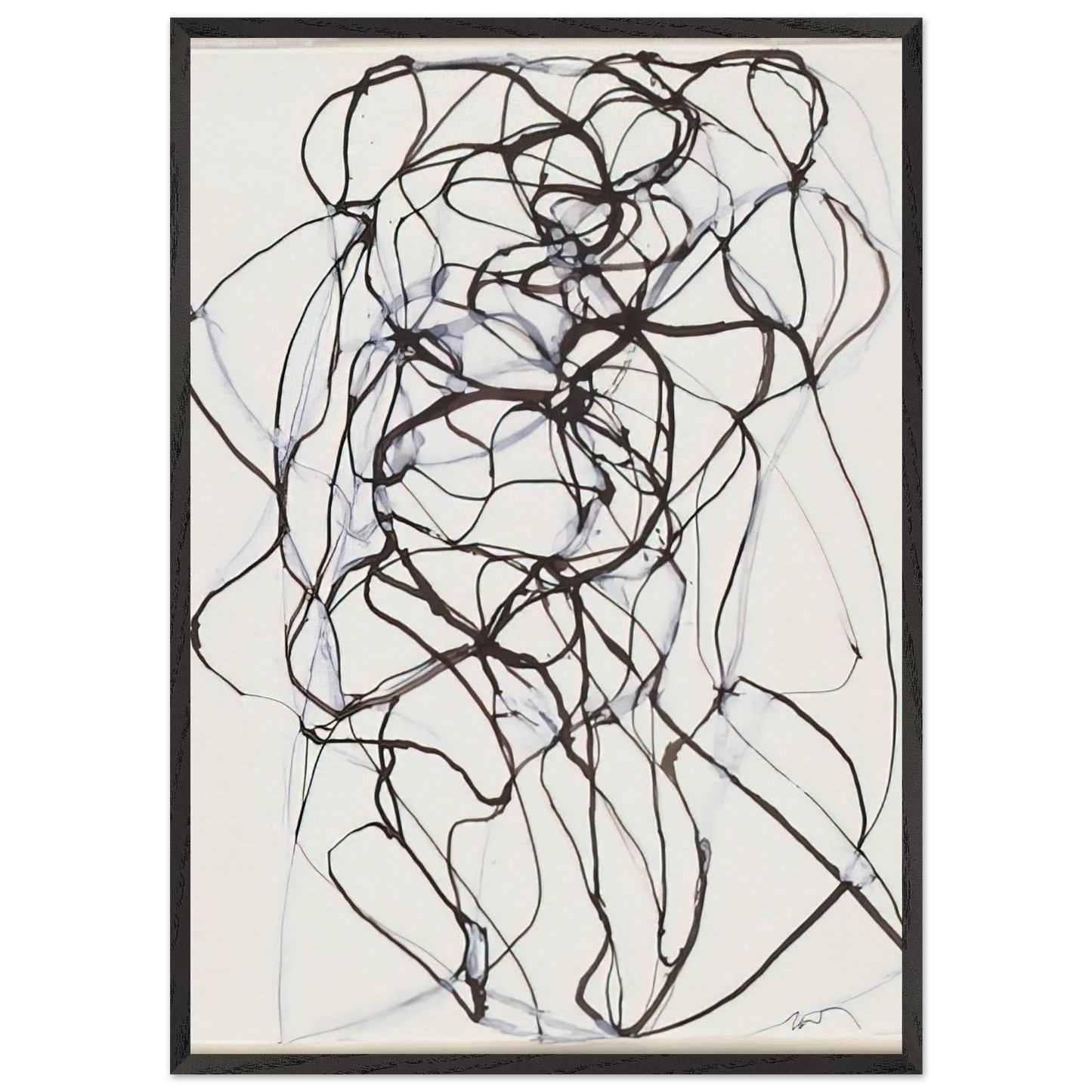 Aphrodite Study - 1993 - Brice Marden Framed Art Print – Black Wooden Frame - Default Title - -Framed Art Print