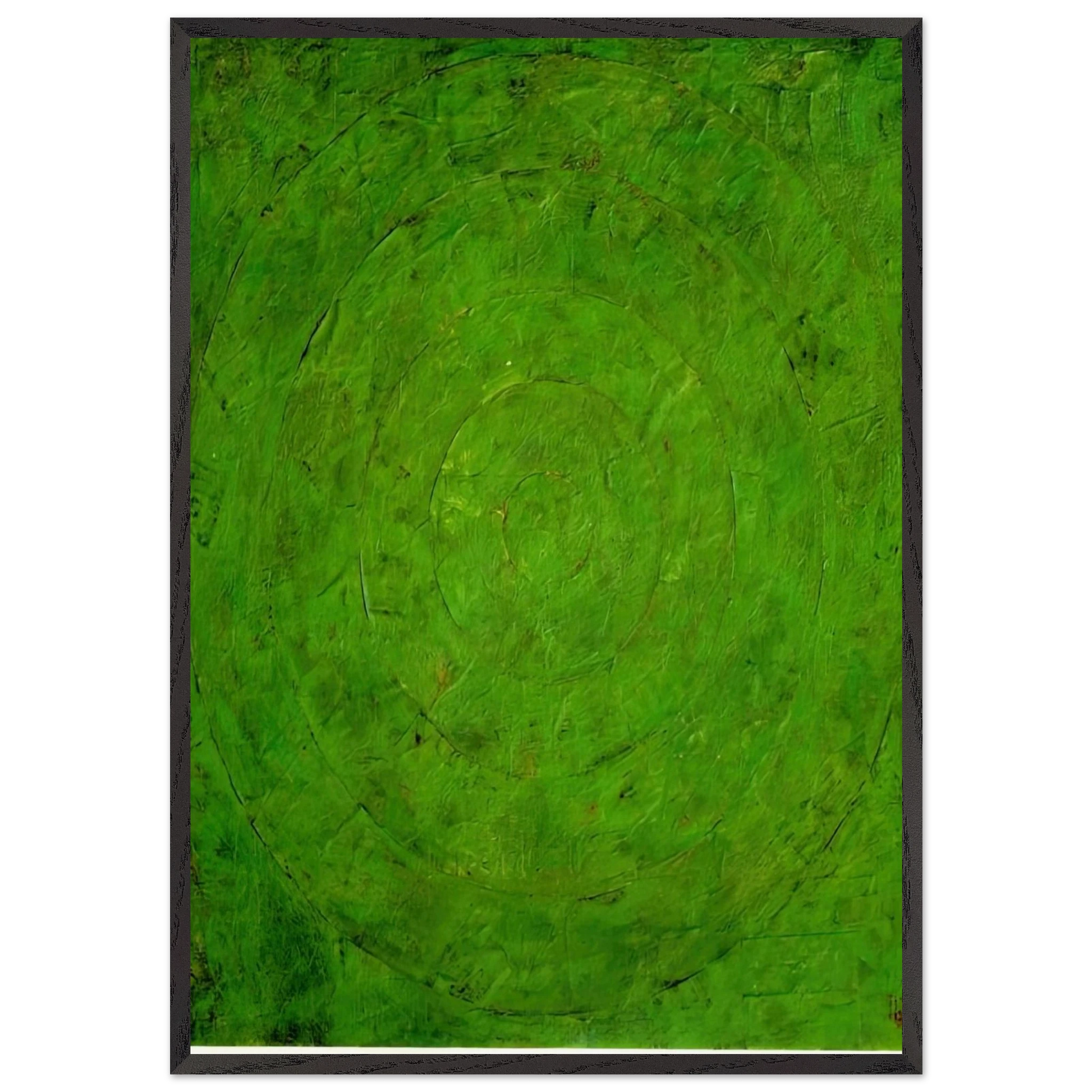 GREEN TARGET - Jasper Johns Framed Art Print – Black Wooden Frame - Default Title - -Framed Art Print