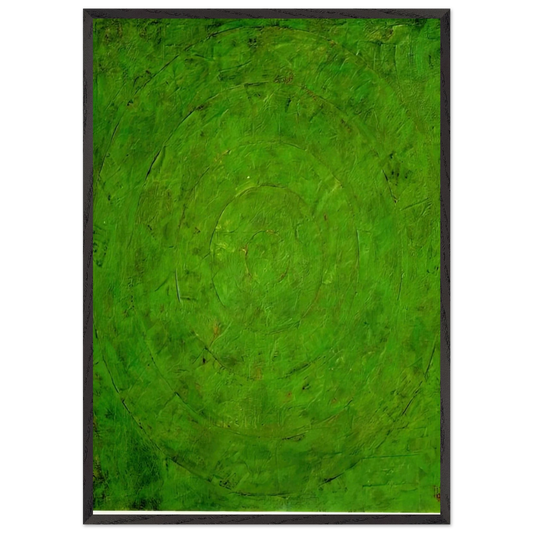 GREEN TARGET - Jasper Johns Framed Art Print – Black Wooden Frame - Default Title - -Framed Art Print