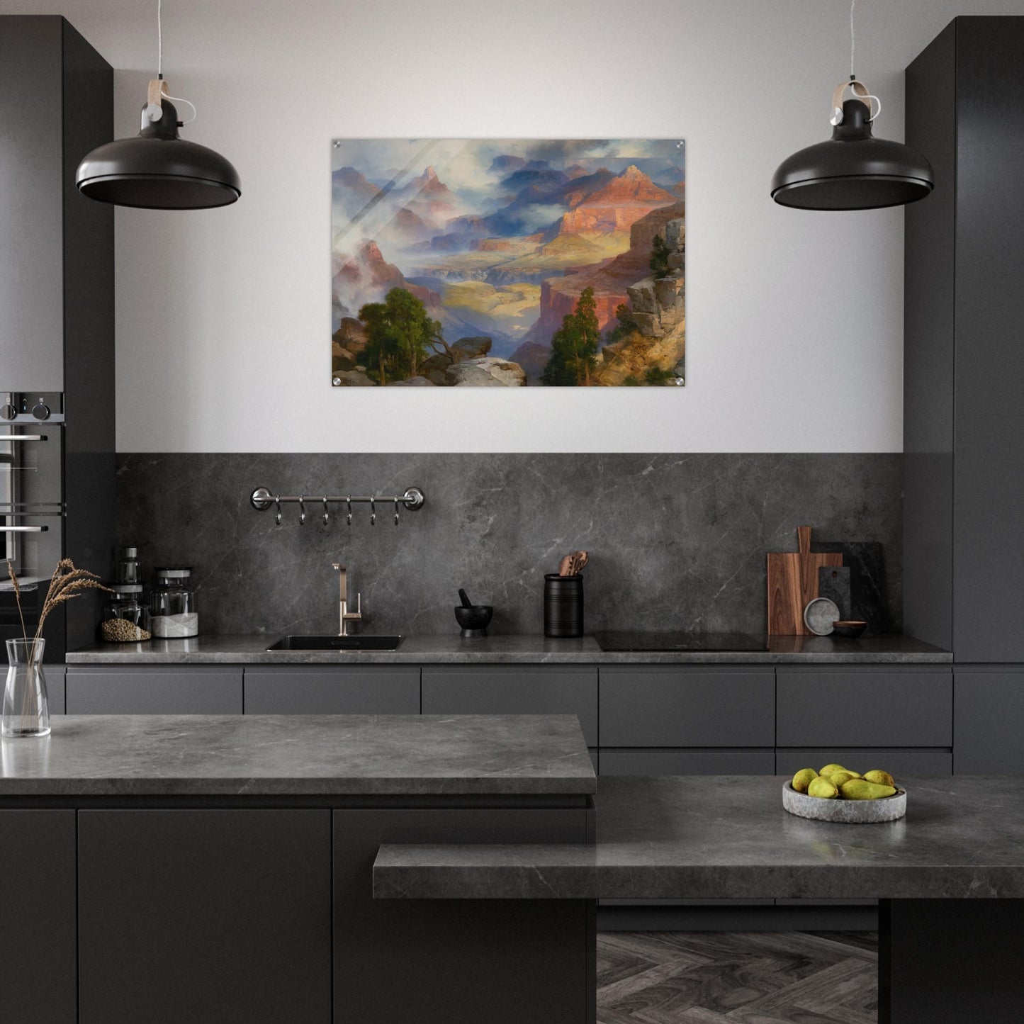 Grand Canyon in Mist - Thomas Moran Acrylic Print - 70x100 cm / 28x40″ inches | Thomas Moran Wall Art | Thomas Moran Prints