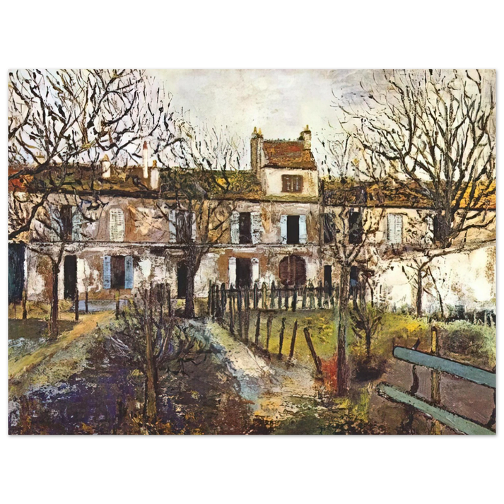 Maurice Utrillo - THE GARDEN AT MONTMAGNY  75x100 cm / 30x40inches Fine Art Poster