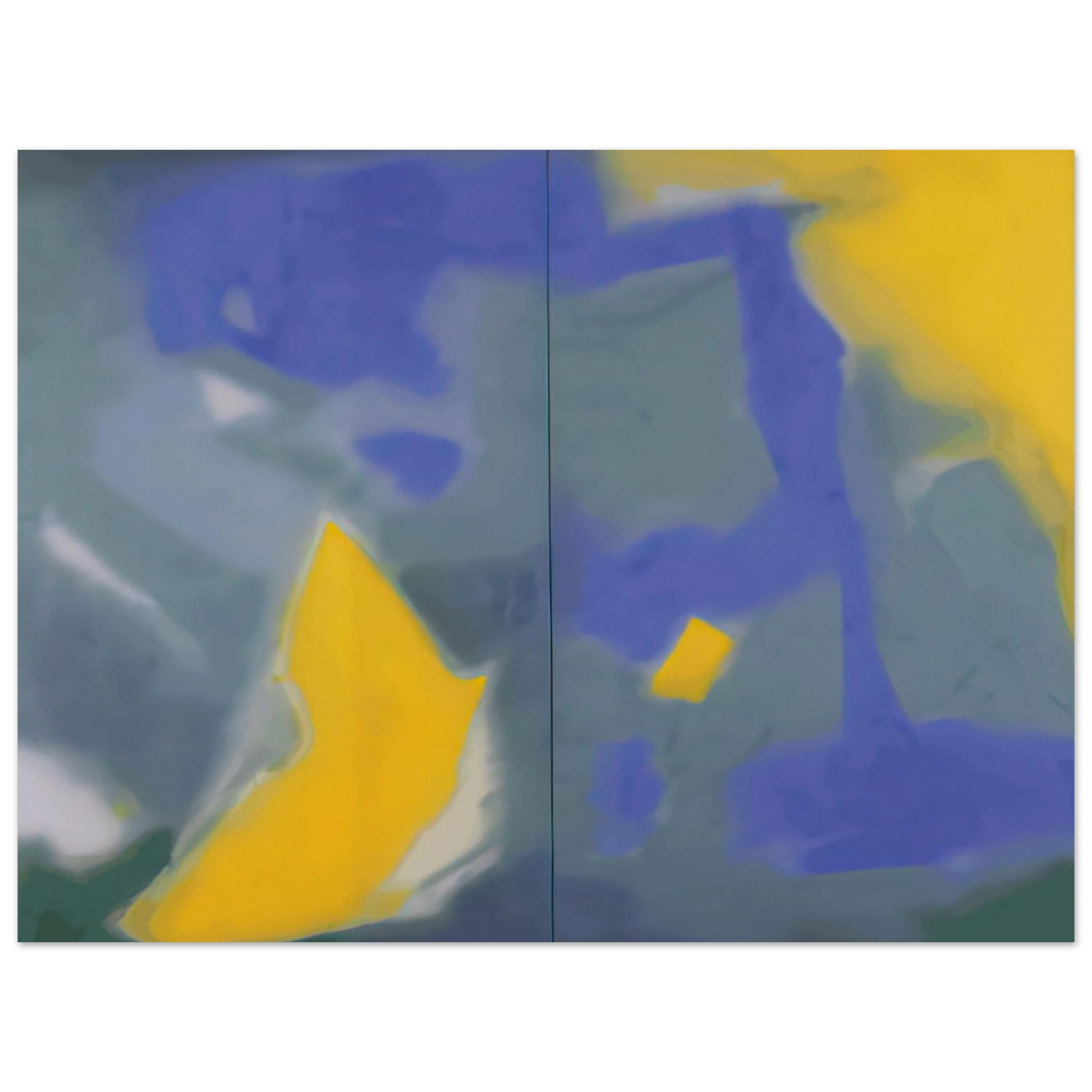 Esteban Vicente - DIPTYCH 1987 Fine Art Poster - Default Title