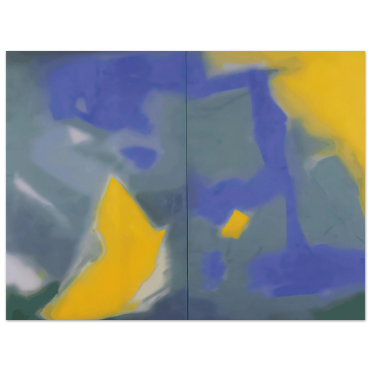 Esteban Vicente - DIPTYCH 1987 Fine Art Poster - Default Title