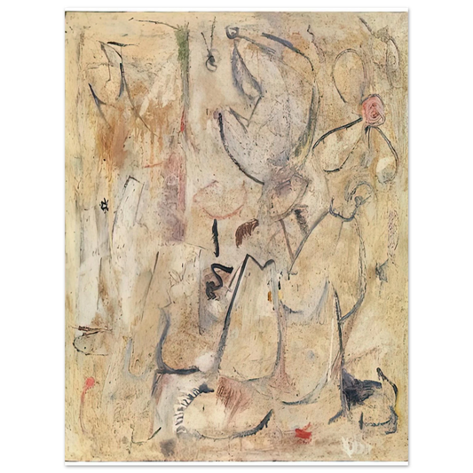 Helen Frankenthaler - Beach, 1950- Wall Art - 21x29.7 cm / 8x12" - Fine Art Poster - -