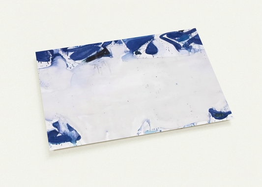 Composition in Blue and White By Sam Francis Pack of 10 Post Cards | Sam Francis Post Cards | A6 (10.5 x 14.8 cm) - 4.1 x 5.8 inches