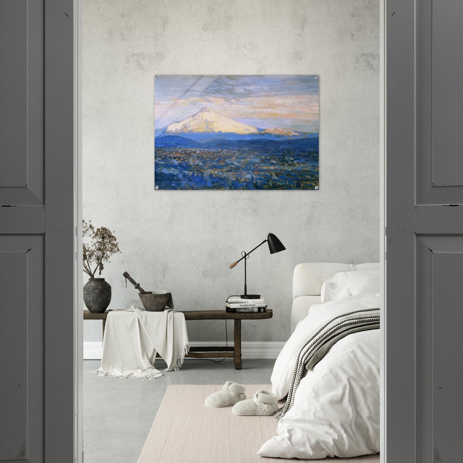 Mount Hood - Childe Hassam Acrylic Print - 70x100 cm / 28x40″ inches