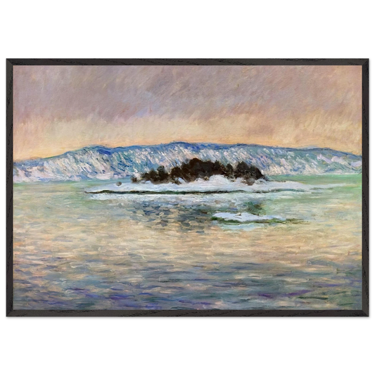 The Fjord near Christiania - claude monet Framed Art Print – Black Wooden Frame - Default Title - -Framed Art Print