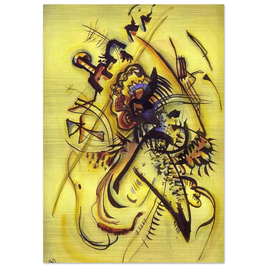 TO THE UNKNOWN VOICE 1916 - Wassily Kandinsky Brushed Aluminum Print - 70x100 cm / 28x40 inches | Wassily Kandinsky Aluminum Print | Wassily Kandinsky Prints