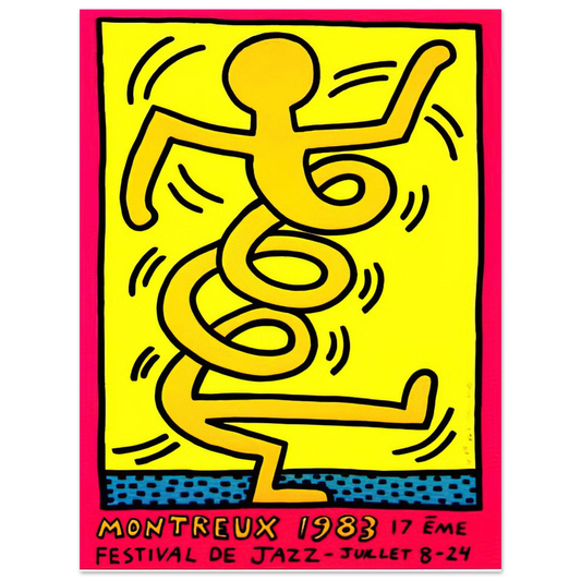 Keith Haring - MONTREUX 1983 Fine Art Poster - Default Title