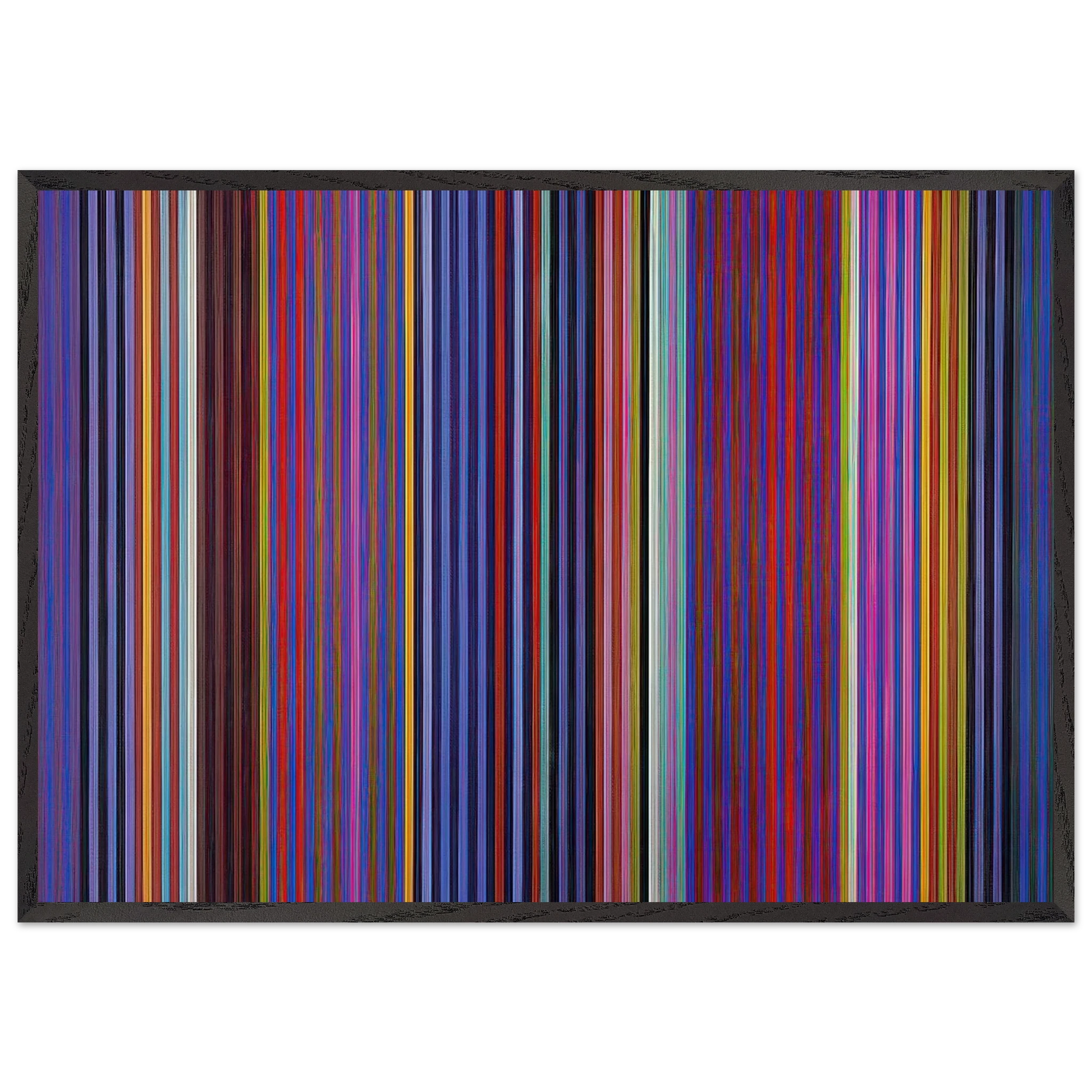 Red Witch - 1966 - Gene Davis Framed Art Print – Black Wooden Frame - Default Title - -Framed Art Print