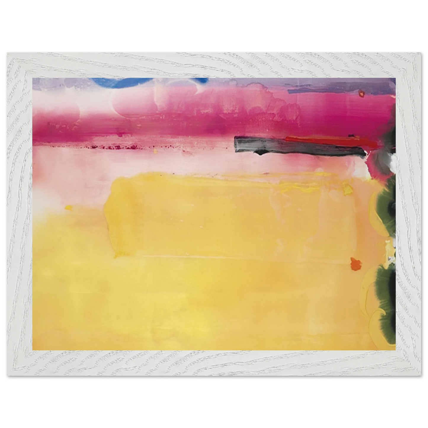 Helen Frankenthaler - Black-Eyed Susan - 1988 Wall art - 50x70 cm / 20x28 inches - Premium Wooden Framed Poster With Fine Art Paper - Black frame