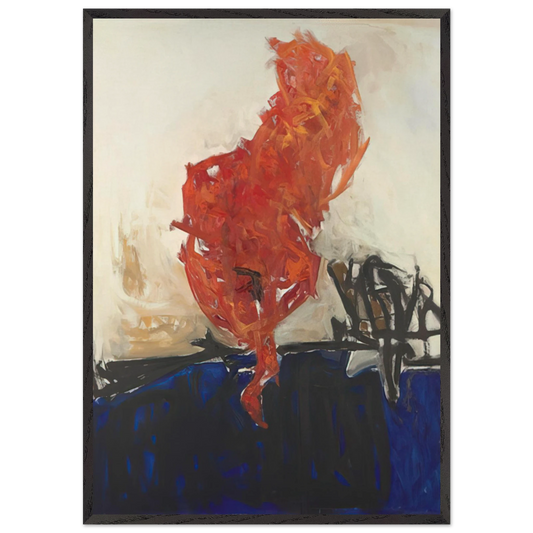 Home of the Sun - 1957 - Theodoros Stamos Framed Art Print – Black Wooden Frame - Default Title - -Framed Art Print