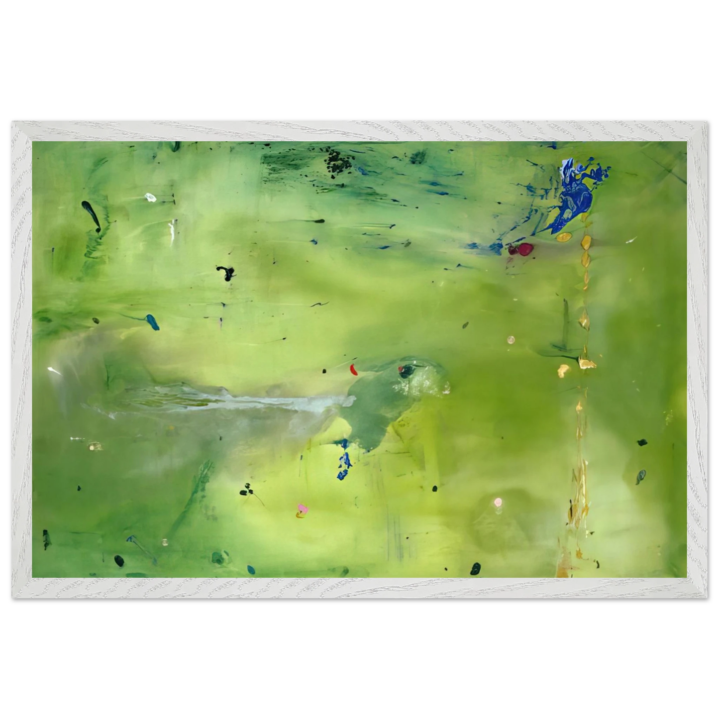 Helen Frankenthaler - A Green Thought in a Green Shade - 1981 Wall art - 45x60 cm / 18x24 Inches - Fine Art Poster - -