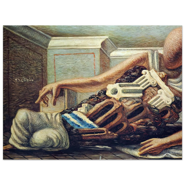 Giorgio de Chirico - ARCHAEOLOGIST  75x100 cm / 30x40inches Fine Art Poster