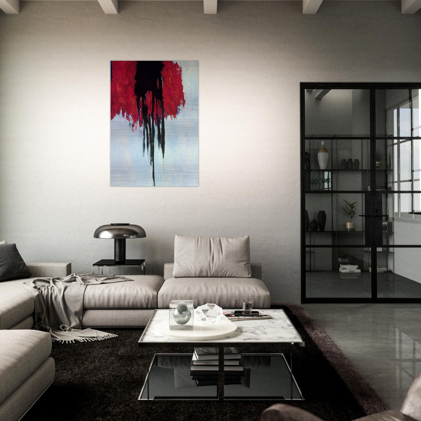 Adam - 1961 - Theodoros Stamos Brushed Aluminum Print - 70x100 cm / 28x40 inches | Theodoros Stamos Aluminum Print | Theodoros Stamos Prints