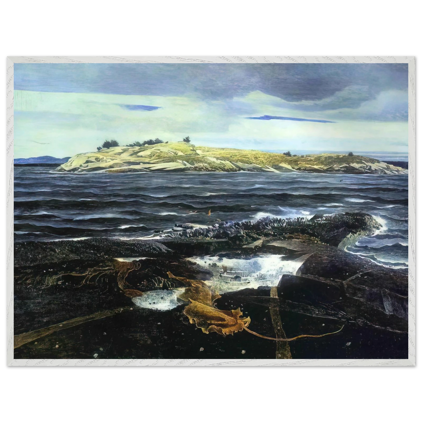 Andrew Wyeth - LITTLE CALDWELLS ISLAND Wall Art - 60x80 cm / 24x32 inches - Fine Art Poster - -