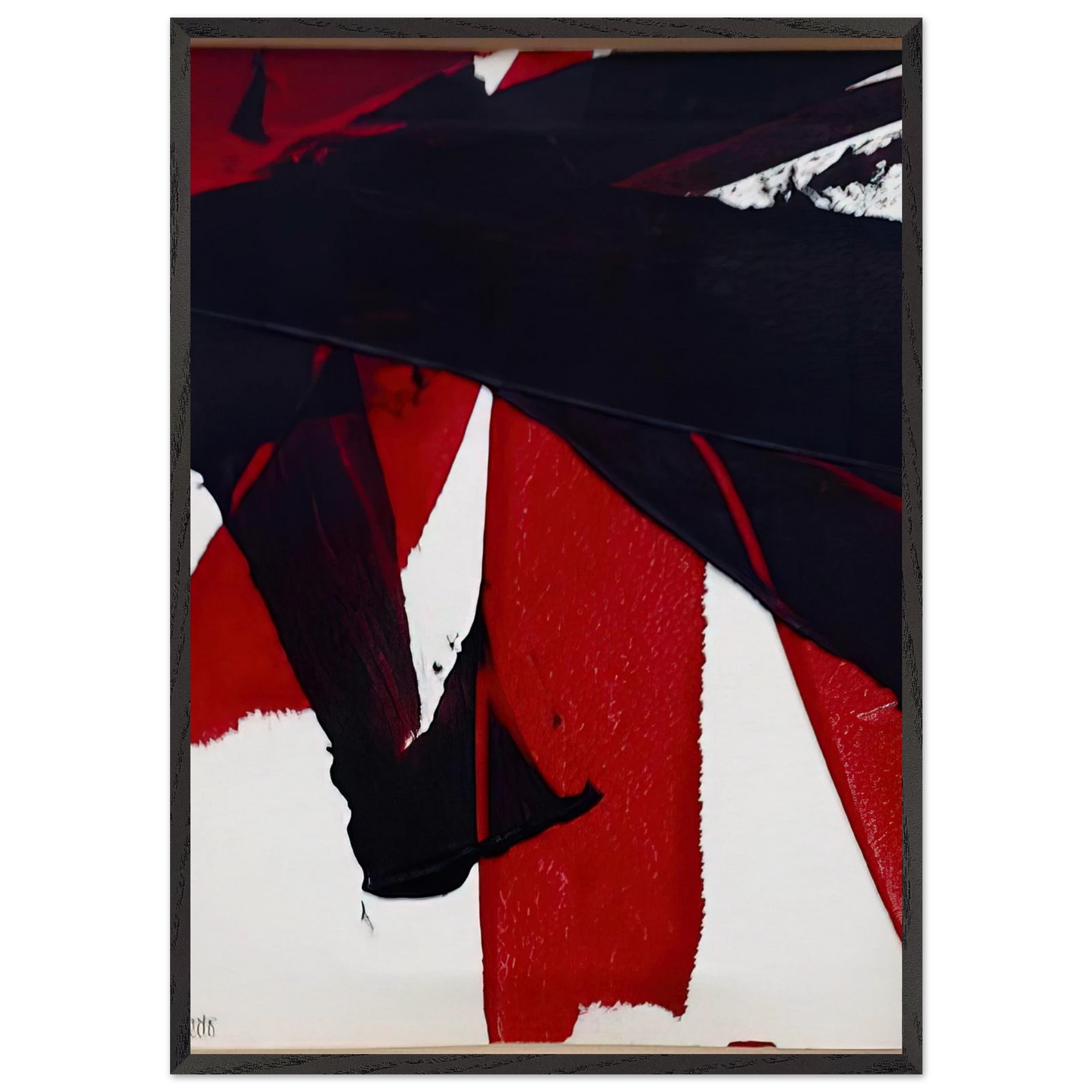 UNTITLED 2007 1 - Luis Feito Framed Art Print – Black Wooden Frame - Default Title - -Framed Art Print