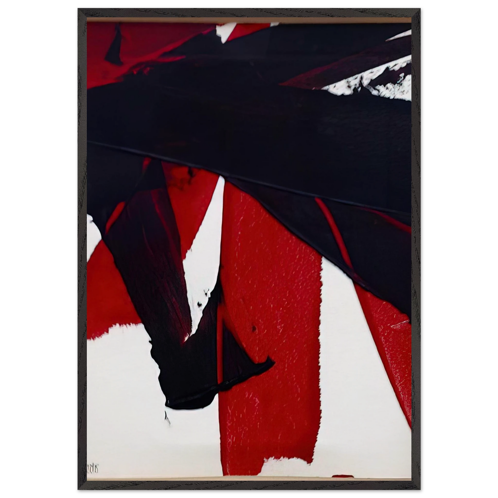 UNTITLED 2007 1 - Luis Feito Framed Art Print – Black Wooden Frame - Default Title - -Framed Art Print