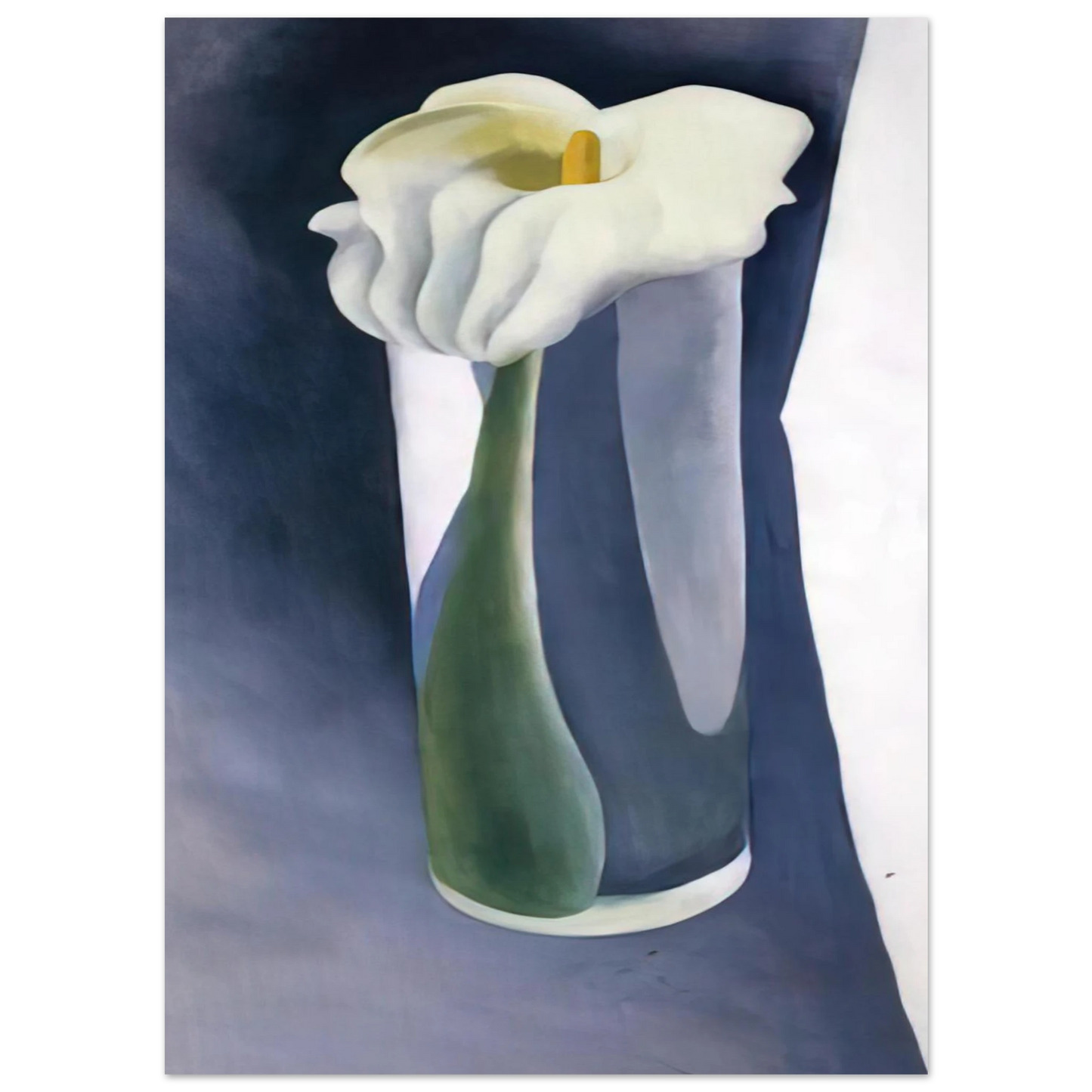 Georgia O'Keeffe - Calla Lily in Tall Glass Fine Art Poster - 40x60 cm / 16x24 inches